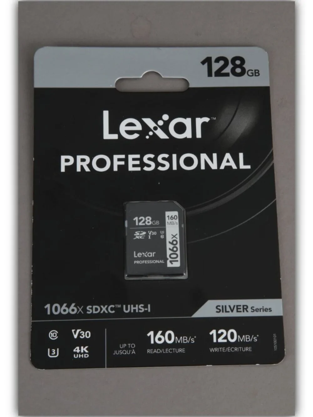 New Lexar Professional 1066x 128GB SDXC UHS-I V30 4K Card Silver Series